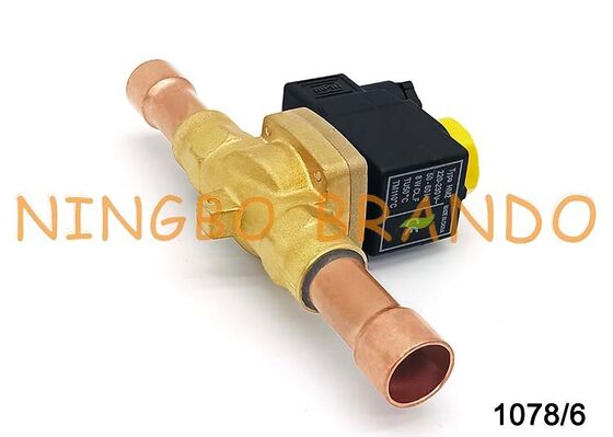 Válvula Solenoide de refrigeración tipo Castel 1078/6A6, 3/4 pulgadas, 24V, 110V, 220V