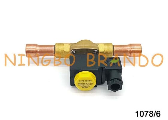 Válvula Solenoide de refrigeración tipo Castel 1078/6A6, 3/4 pulgadas, 24V, 110V, 220V