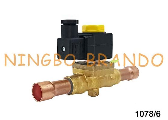 Válvula Solenoide de refrigeración tipo Castel 1078/6A6, 3/4 pulgadas, 24V, 110V, 220V