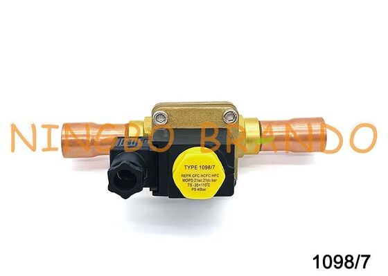 1098/7 Tipo Castel Válvula de solenoide normalmente cerrada 7/8"" Soldadora 1098/7A7