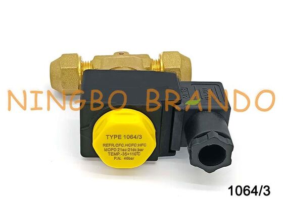1064/3 Tipo de válvula de solenoide Castel 3/8' Flare 1064/3A7 para la refrigeración