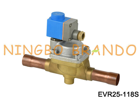 Danfoss Tipo 032L2201 Válvula Solenoide EVR 25 Soldadura ODF 1 1/8 pulg.