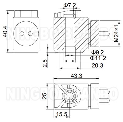 Bobina de solenoide de 24 VCC para válvula de caja de cambios de camión Scania 1423566 1364636