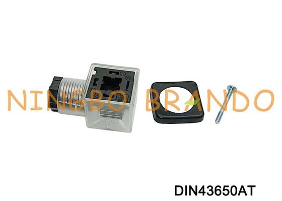 DIN43650A Conector de bobina de válvula solenoide 18 mm DIN transparente 43650 tipo A