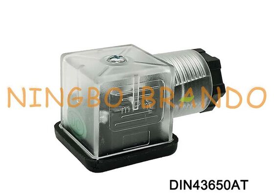 DIN43650A Conector de bobina de válvula solenoide 18 mm DIN transparente 43650 tipo A