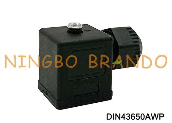 Conector de bobina de válvula solenoide impermeable DIN43650A IP67