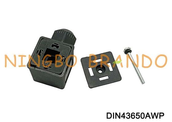 Conector de bobina de válvula solenoide impermeable DIN43650A IP67