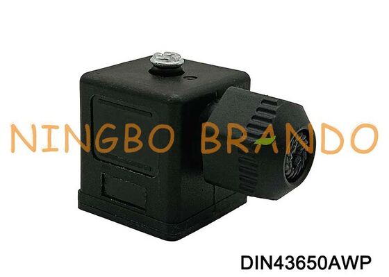 Conector de bobina de válvula solenoide impermeable DIN43650A IP67