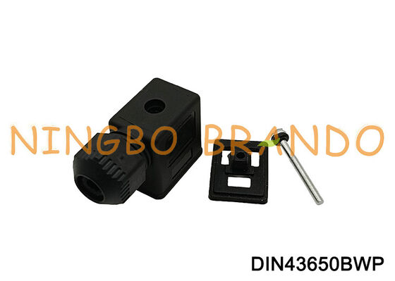 Forma B del estruendo 43650 del conector IP67 de la bobina de la válvula electromagnética impermeable de DIN43650B