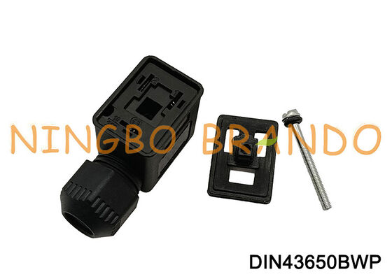 Forma B del estruendo 43650 del conector IP67 de la bobina de la válvula electromagnética impermeable de DIN43650B