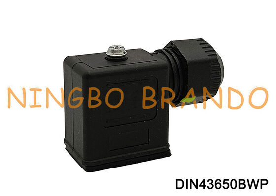 Forma B del estruendo 43650 del conector IP67 de la bobina de la válvula electromagnética impermeable de DIN43650B