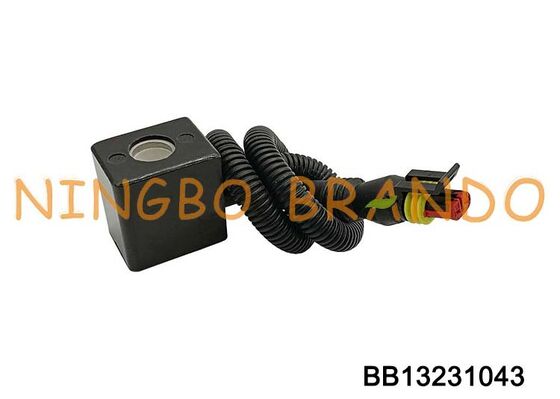 Bobina de solenoide de 12 V CC 24 V CC con conector de enchufe para repuestos de automóviles