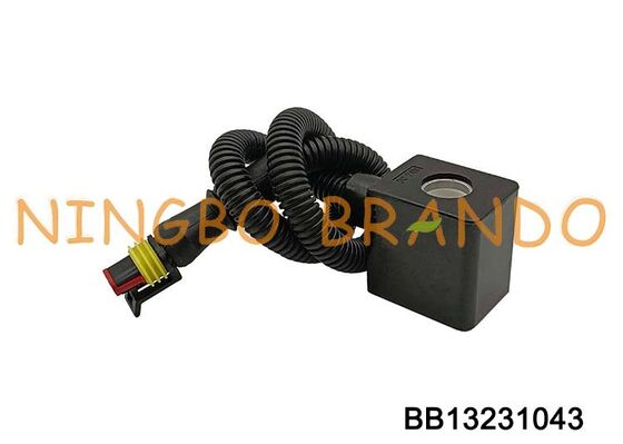 Bobina de solenoide de 12 V CC 24 V CC con conector de enchufe para repuestos de automóviles