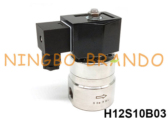 Válvula de solenoide de alta presión de 300 bar 3/8'' 220V 110V 24V 12V