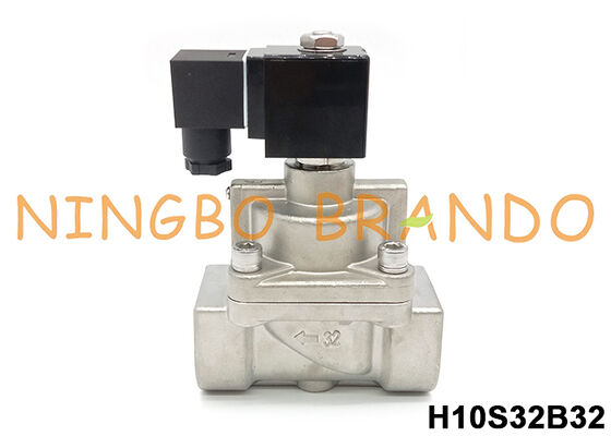 1-1/4'' High Pressure Stainless Steel Solenoid Valve 80 Bar 12V 24V