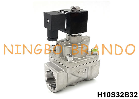 1-1/4'' High Pressure Stainless Steel Solenoid Valve 80 Bar 12V 24V
