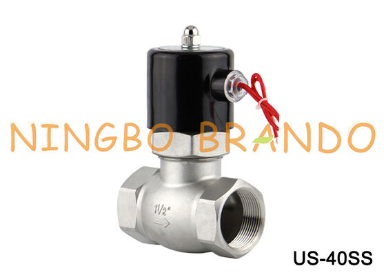 UniD Type US-40 Solenoid Valve 1-1/2'' 2/2 Way Normally Closed Stainless Steel