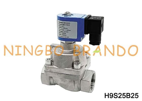 DN25 1'' 100 bar High Pressure Water Air Stainless Steel Solenoid Valve 24V 220V