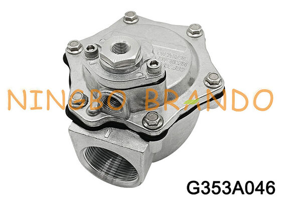 Válvula de diafragma doble piloto remoto con control de aire tipo G353A046 de ASCO de 1 1/2 pulgadas