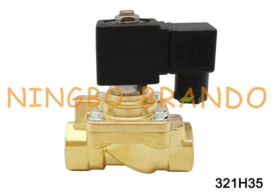321H35 Válvula solenoide de alta presión tipo Parker 2 vías 24 VCC Latón G1/2 pulgada