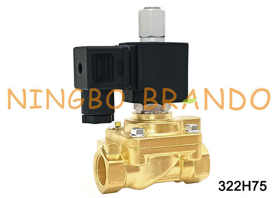 Válvula Solenoide Normalmente Abierta 322H75 G1/2'' 40 bar DC24V AC220V