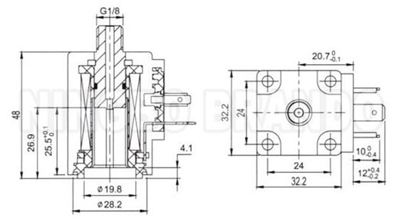 Bobina de válvula solenoide Burkert tipo 0311 C 0312 C 0211 12V 24V 110V 220V 22VA 20W
