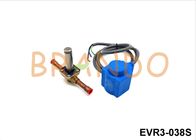 Válvula electromagnética EVR3-038S 220VAC 12VDC de la refrigeración media de la presión
