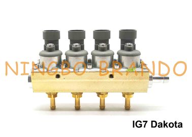 Tipo cuerpo de aluminio del CARRIL del cilindro del ohmio 4 del carril 2 del inyector de Navajo de IG7 Dakota para LPG CNG
