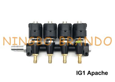 Tipo 3 carril del CARRIL/OMB de DC12V del inyector del cilindro IG1 Apache del ohmio 4 en sistema secuencial del LPG CNG