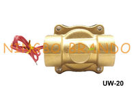 UW-20 2W200-20 3/4&quot; tipo válvula electromagnética DC12V normalmente cerrado AC110V de Uni-D del diafragma de NBR del aceite agua-aire