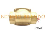 1 1/2” 2W400-40 UW-40 Unid mecanografía a válvula de diafragma de NBR el cuerpo de cobre amarillo AC110V normalmente cerrado DC12V