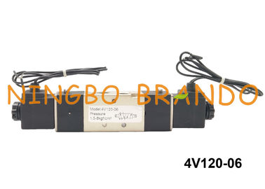 1/8&quot; tipo 5/2 control eléctrico AC220V de la pinta 4V120-06 Airtac del doble neumático de la válvula electromagnética de la manera