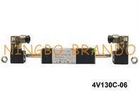 BSPT 1/8&quot; tipo posición neumática DC12V AC110V de 4V130C-06 Airtac de la manera 3 de la válvula de aire del solenoide 5