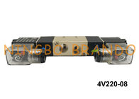 BSPT 1/4&quot; tipo luz eléctrica DC24V de 4V220-08 AirTAC del control del doble neumático de la válvula electromagnética