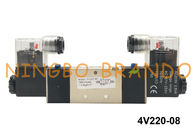 BSPT 1/4&quot; tipo luz eléctrica DC24V de 4V220-08 AirTAC del control del doble neumático de la válvula electromagnética