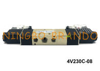 4V230C-08 pinta 1/4&quot; tipo manera eléctrica 12VDC de AirTAC del control 5/3 del doble de la válvula electromagnética del aire
