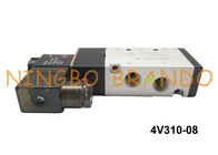 BSP 1/4&quot; tipo solo solenoide DC12V DC24V de 4V310-08 AirTAC de la manera neumática de la válvula electromagnética 5/2