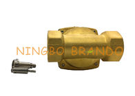 CA 220V DC 24VG 2&quot; válvula de cobre amarillo actuada directa del agua del solenoide de la manera UW-50 2W500-50 de la pulgada DN50 2/2