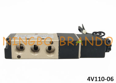 Tipo válvula electromagnética neumática de AirTAC de 4V110-06 DC24V para el control eléctrico remoto con el cuerpo de la aleación de aluminio