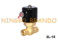 Tipo válvula electromagnética de cobre amarillo AC110V AC220V DC24V de UNI-D del vapor de US-15 2L-15