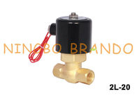 Tipo US-20 2L-20 3/4&quot; de UNI-D válvula electromagnética de cobre amarillo AC110V AC220V DC24V del vapor de la agua caliente