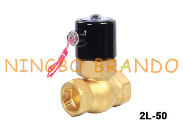 El tipo US-40 2L-40 1-1/2 de UNI-D” 2/2 piloto servo del NC de la manera actuó la válvula electromagnética de cobre amarillo AC110V AC220V DC24V