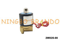 Tipo válvula de cobre amarillo AC220V AC110V DC24V de UNI-D del agua del solenoide de UD-08 2W025-08