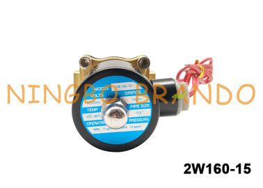 tipo válvula electromagnética de cobre amarillo AC220V AC110V DC24V de UNI-D del 1/2” de UD-15 2W160-15 para el gasoil del agua