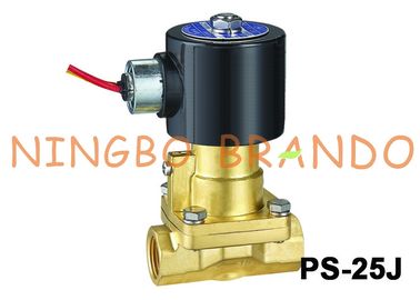 1" piloto del pistón de PS-25J actuó la válvula electromagnética 24VDC 220VAC del vapor de cobre amarillo de alta temperatura