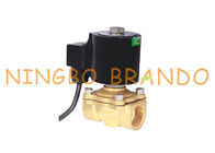 1 2 válvula electromagnética de cobre amarillo de la prenda impermeable de la pulgada IP68 para la CA musical de la fuente de agua 24V DC 220V