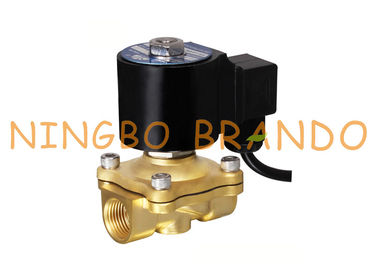 1 1/4 1 válvula electromagnética de cobre amarillo subacuática de la pulgada IP68 del 1/2 para la fuente de agua 24VDC 115VAC 220VAC