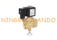 Válvula electromagnética de cobre amarillo natural manualmente ajustable del gas de carbón para la caldera 1/4&quot; 24VDC 220VAC