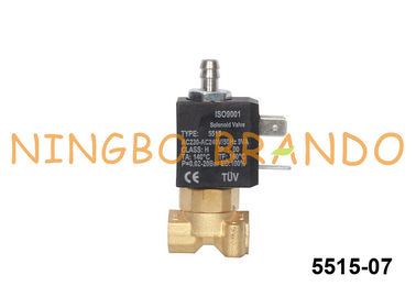 3/2 válvula electromagnética de cobre amarillo del NC de la manera para el tipo 230VAC 220VAC de Ceme del fabricante de café 5515