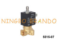 3 tipo de cobre amarillo CA 24V DC de Ceme de la máquina 5515 del café de la válvula electromagnética del NC de la manera de 230V 220V